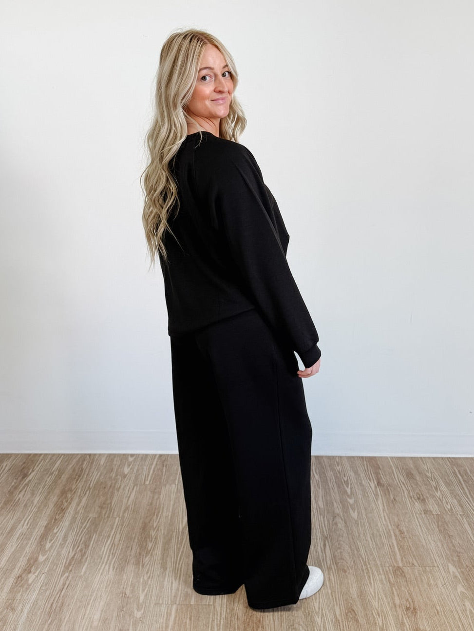 The Sandy Scuba Matching Set in Black