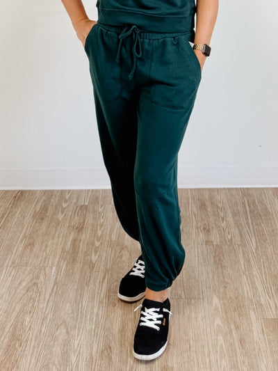 Offset French Terry Lounge Joggers in Evergreen
