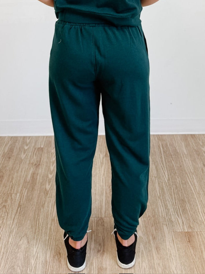 Offset French Terry Lounge Joggers in Evergreen