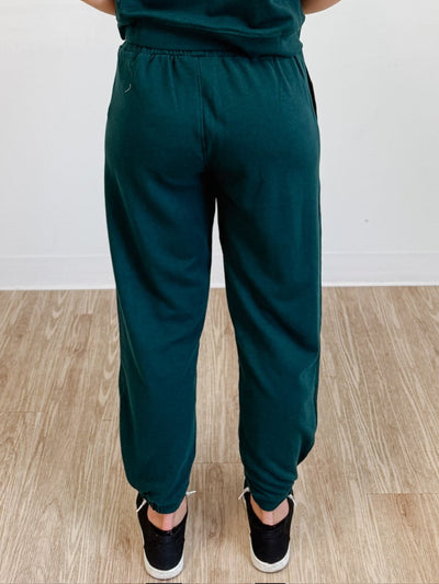 Offset French Terry Lounge Joggers in Evergreen