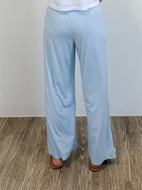 Viscose Modal Cropped Wide Leg Pants