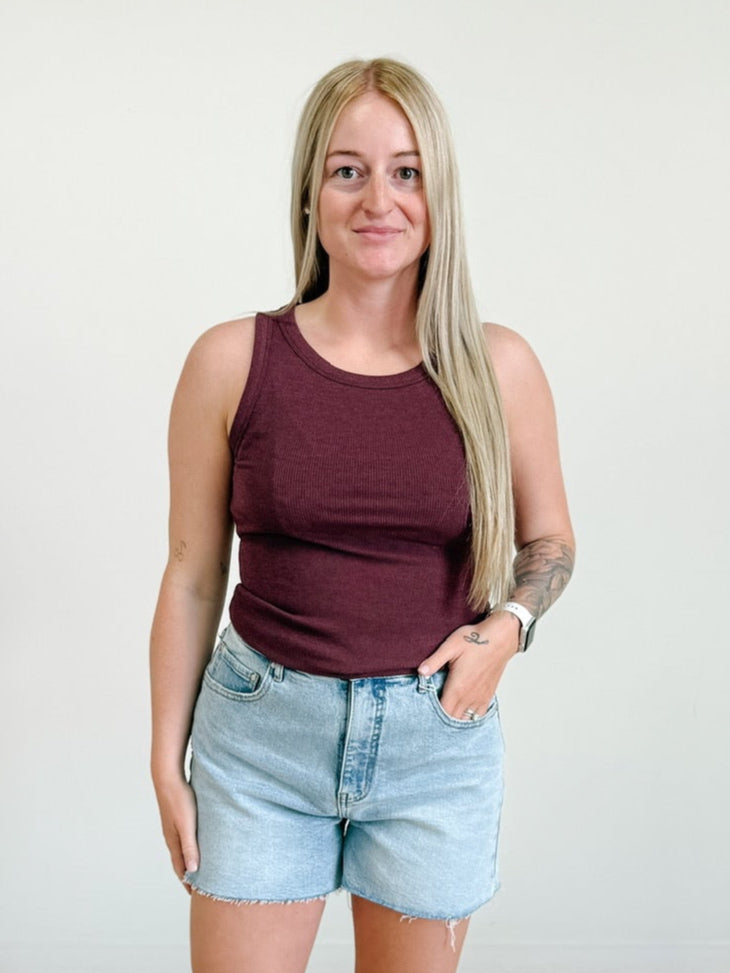 Thread & Supply Edlin Tank in Wine Heather