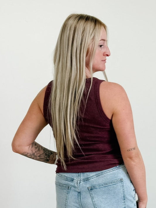 Thread & Supply Edlin Tank in Wine Heather