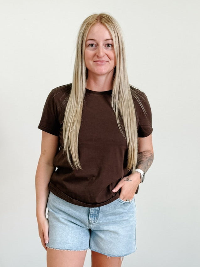 Asher Tee in Coffee Bean