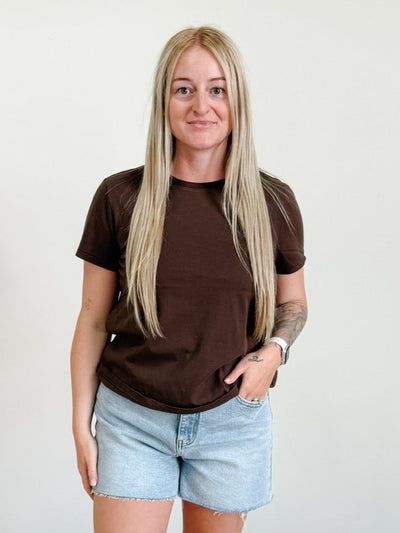 Asher Tee in Coffee Bean