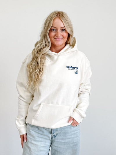 Edmonton Oilers Triple Double Foundation '47 Hoodie in Sandstone
