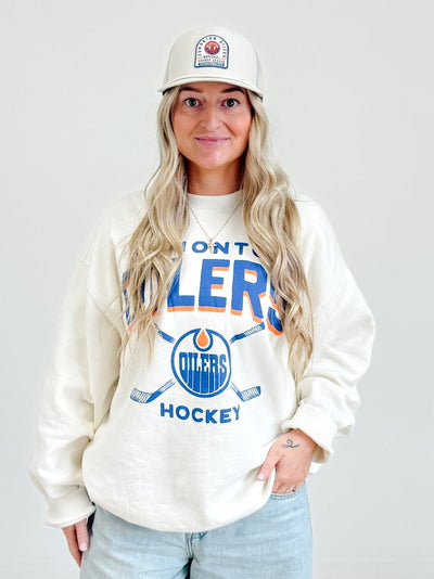 Edmonton Oilers Monument '47 Rope Trucker Hat