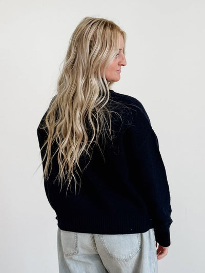 Mock Neck Long Sleeve Sweater