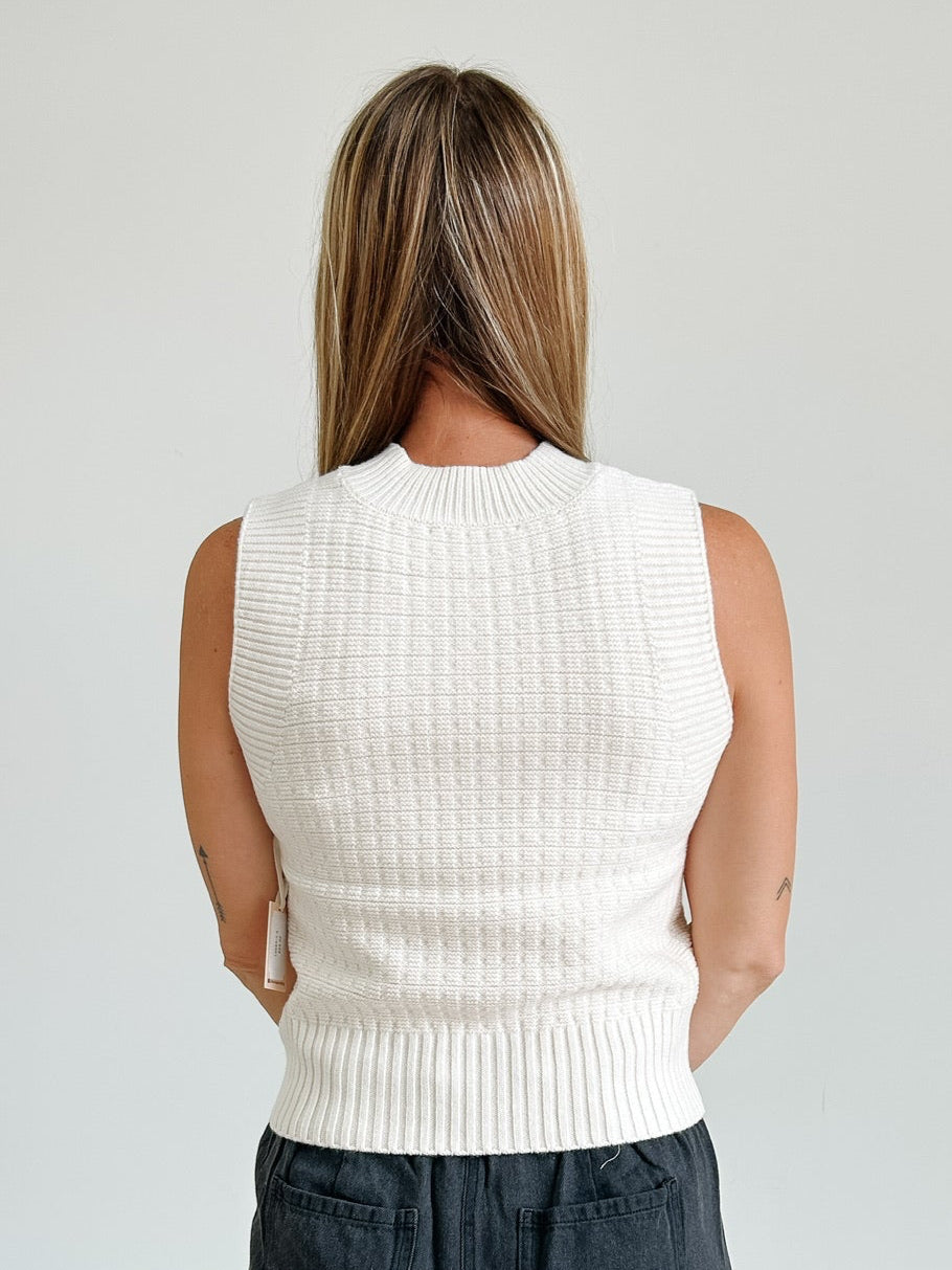 Textured Stitch Sweater Tank