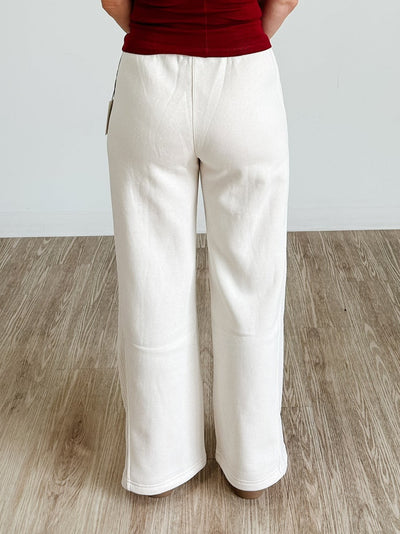 Wide Leg Jogger in Cake Batter