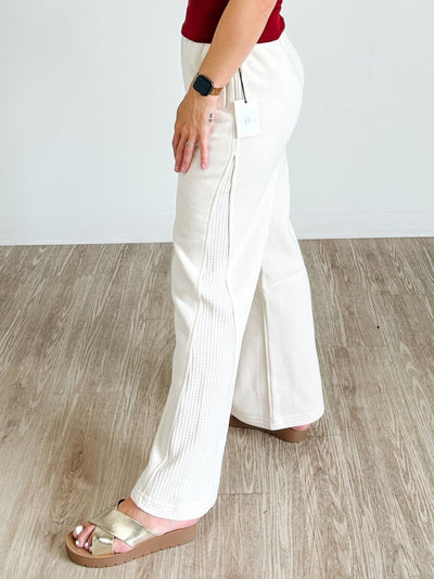 Wide Leg Jogger in Cake Batter