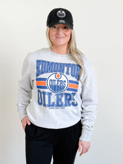 NHL Edmonton Oilers Headline Crew Sweatshirt