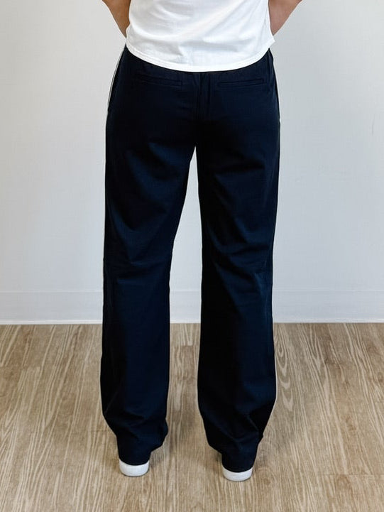 Nila Straight Leg Pant With Pipping