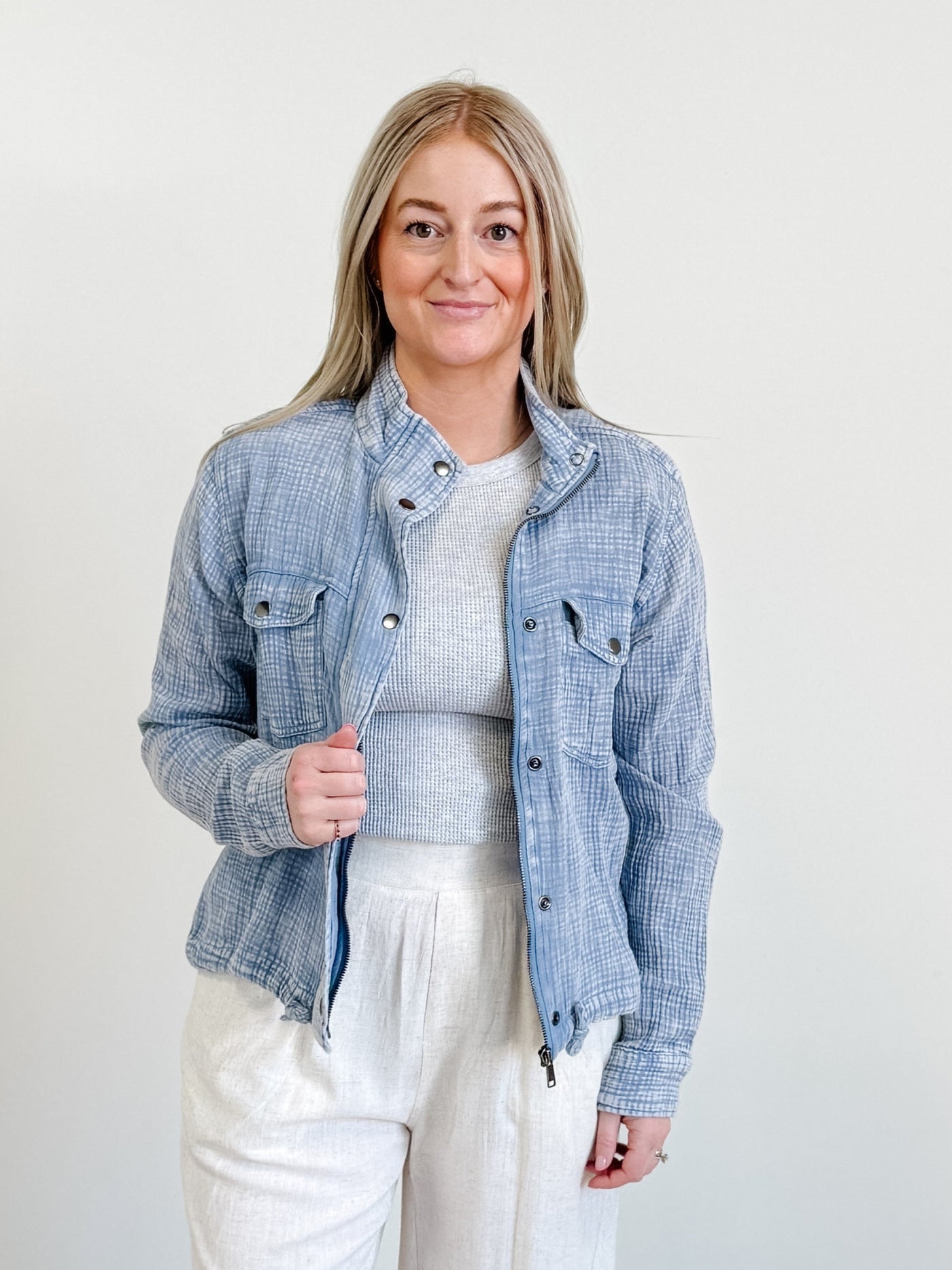 Jovanna Jacket in Infinity Blue