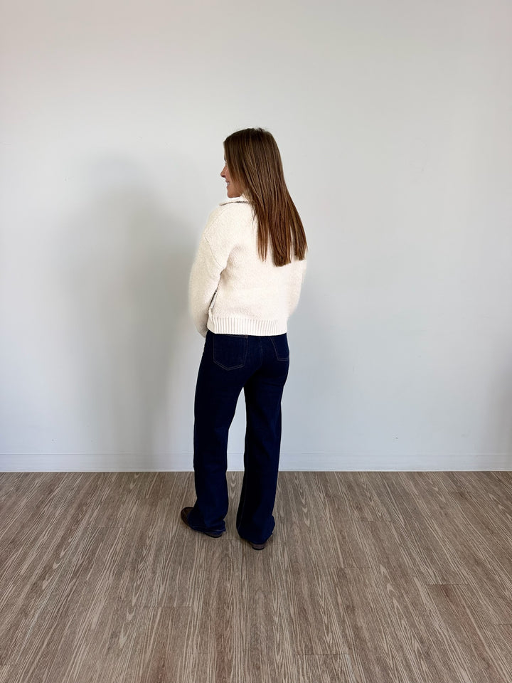 Wide Collar Cardigan