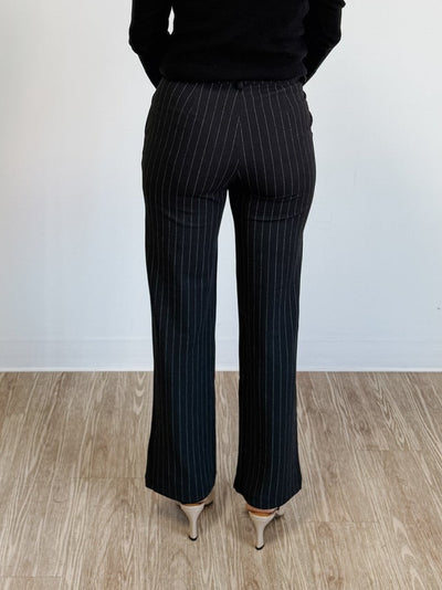Zamira Slim Straight Striped Pant