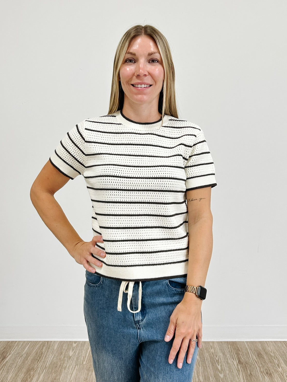 Short Sleeve Kittie Sweater