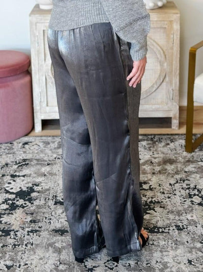 DEX Pull On Shimmer Pant in Pewter