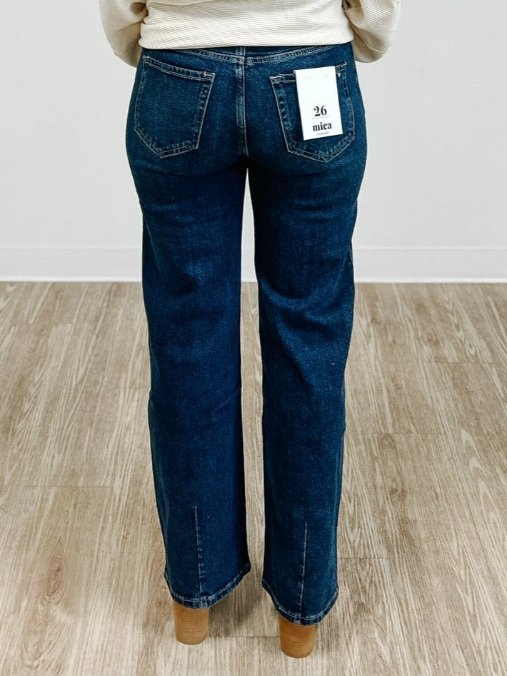 Mica High Rise Loose Fit Straight Leg Jean