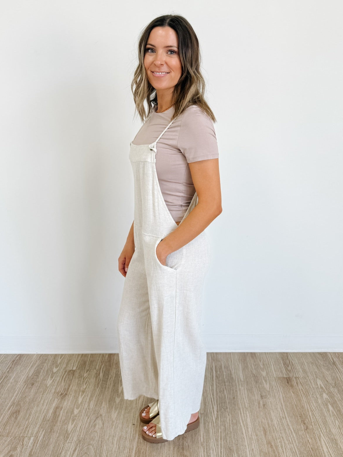 Logan Jumpsuit in Natural