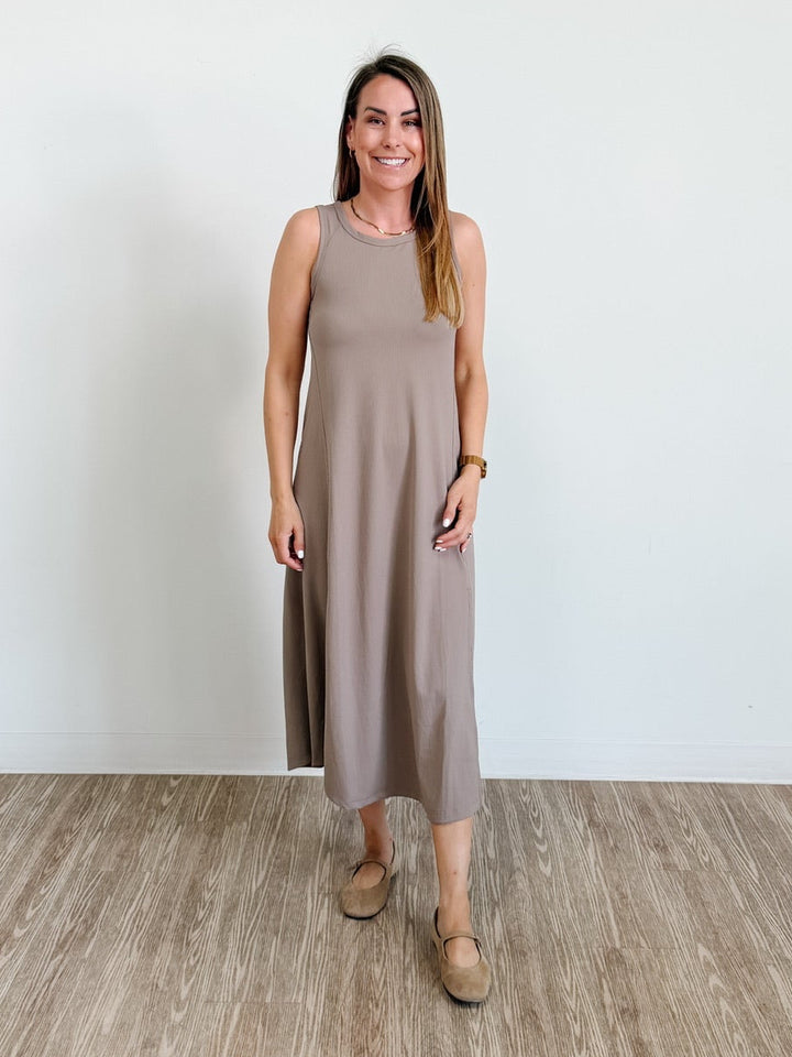 Prosper Dress in Mushroom