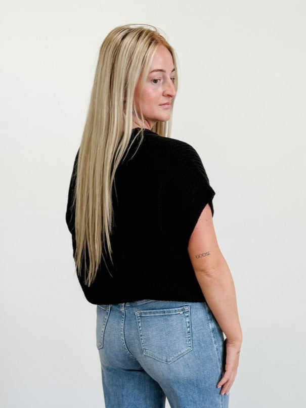 Short Sleeve Oversized Casual Sweater