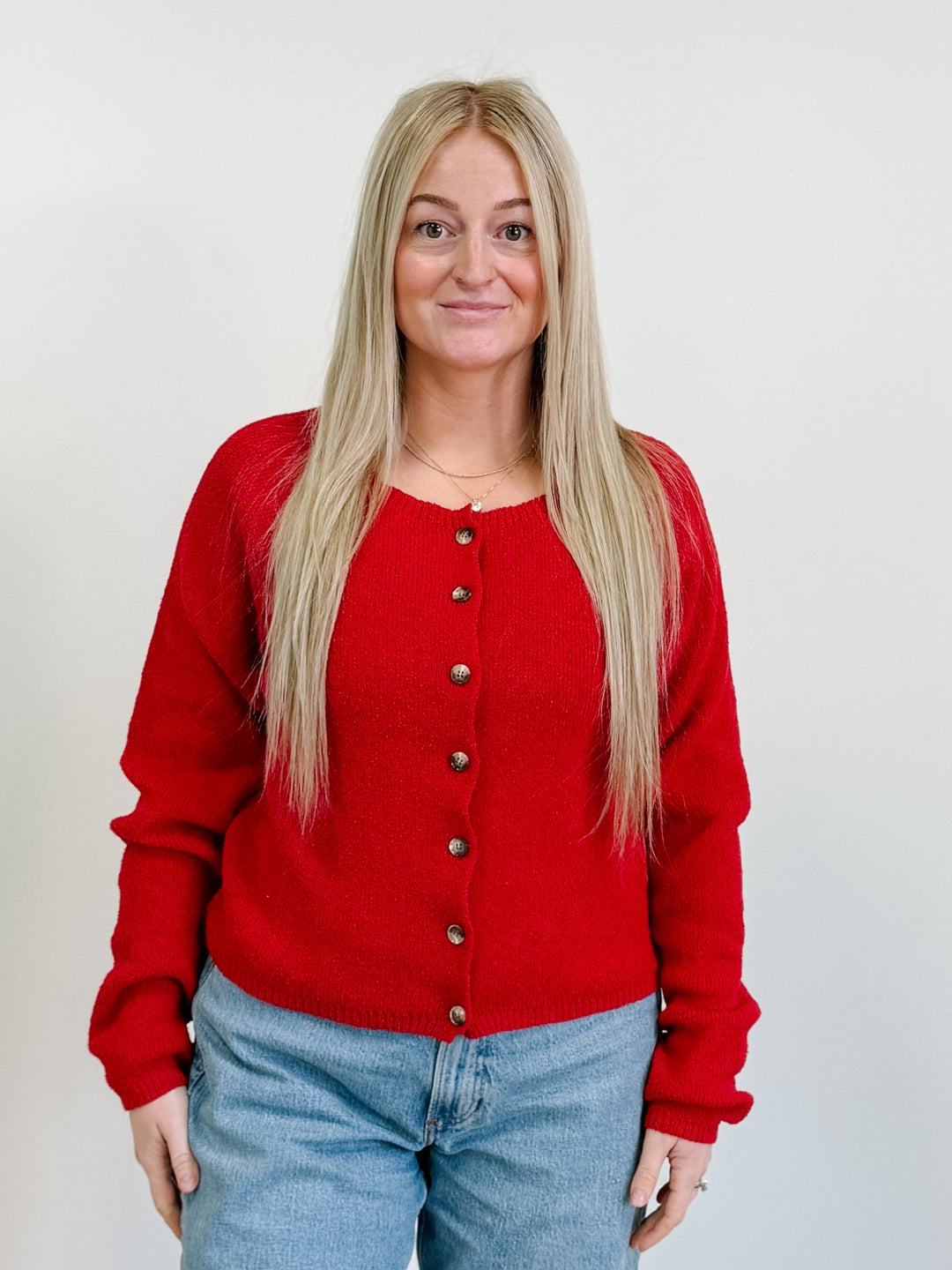 フリーピープル Free People Sydney Shrunken Cardi レディース Sweaters Atlas Red Free People Women's Sydney Shrunken Cardi, Atlas Red at