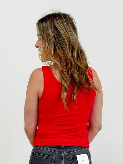 Butter Soft Tank Top in True Red