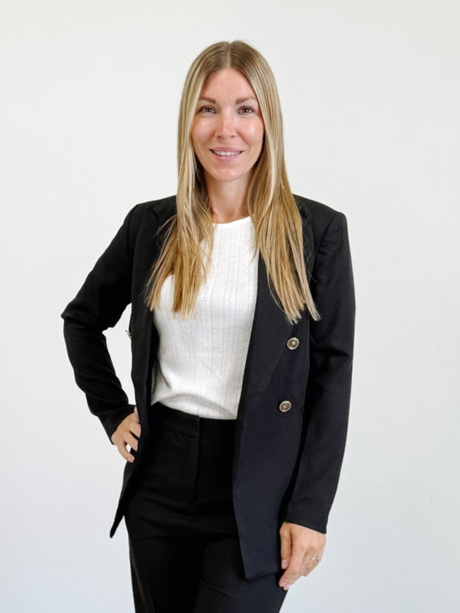 Double Breasted Jacket With Notched Lapel