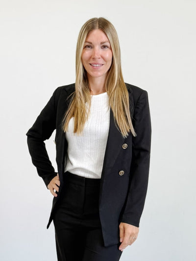 Double Breasted Jacket With Notched Lapel