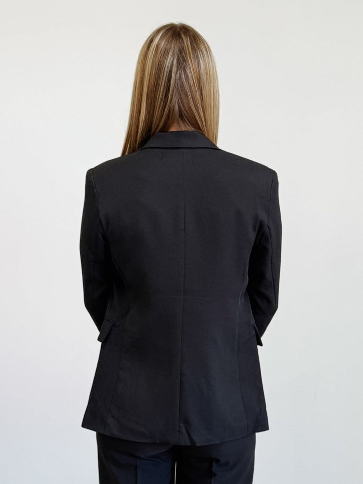 Double Breasted Jacket With Notched Lapel