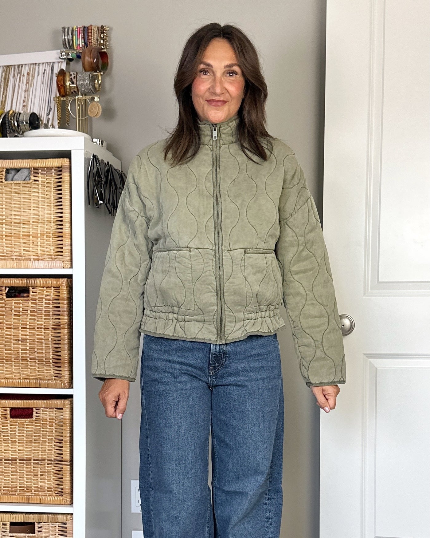 FB X CBSTYLED Drawstring Quilted Jacket