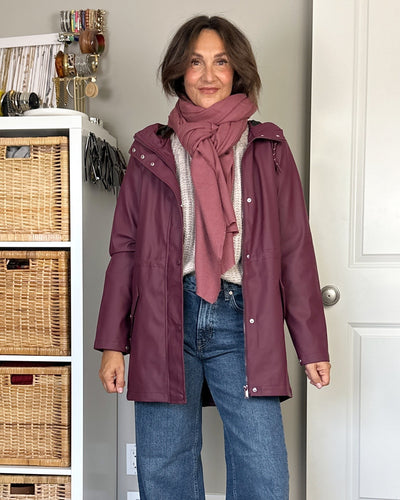 FB X CBSTYLED Andrea Woven Scarf in Rose Brown Melange