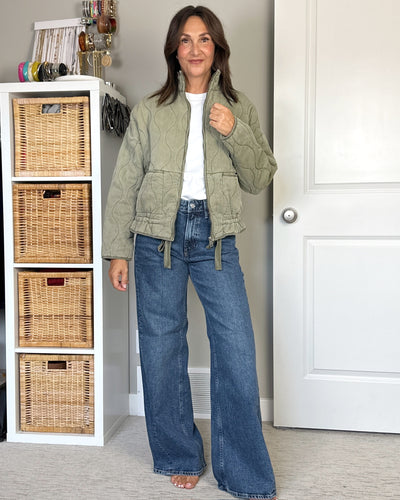 FB X CBSTYLED Drawstring Quilted Jacket