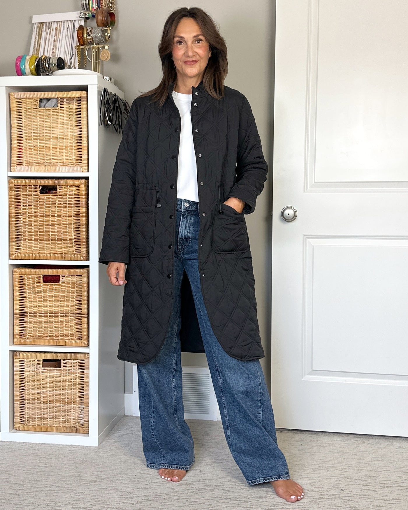FB X CBSTYLED Valerie Long Quilted Jacket