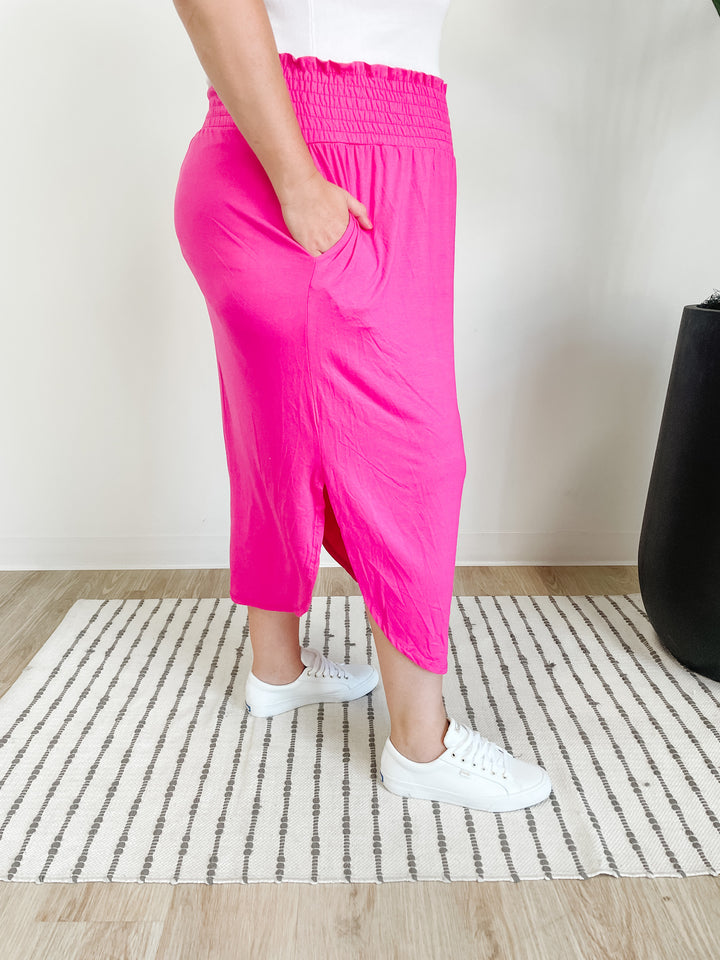 Playful Maxi Skirt in Fuchsia