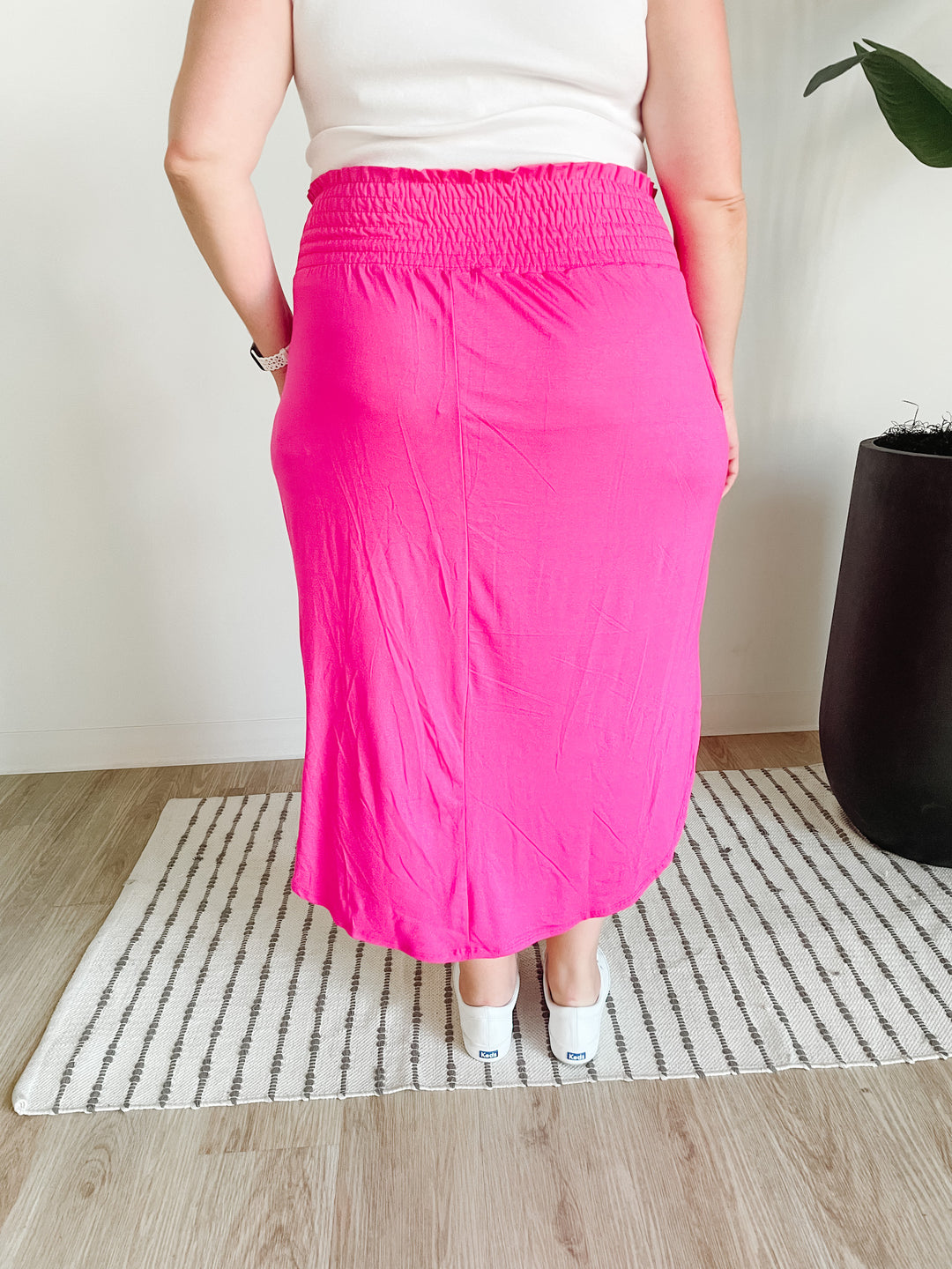 Playful Maxi Skirt in Fuchsia