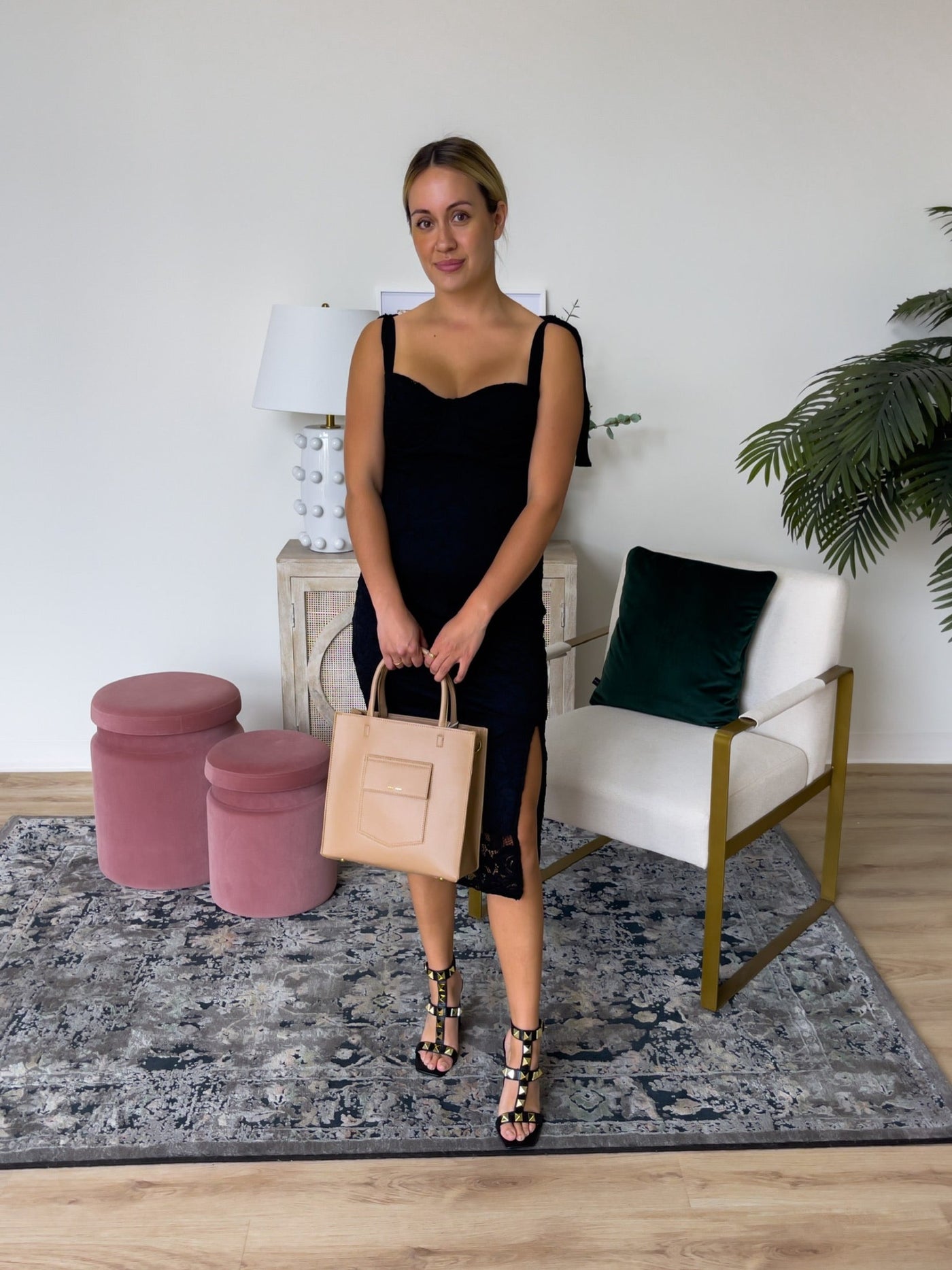 Fitted Bodice Lace Midi Dress