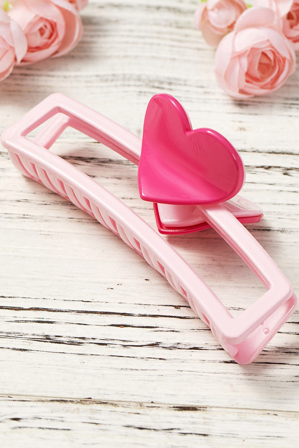 Heart Claw Clip - Pink