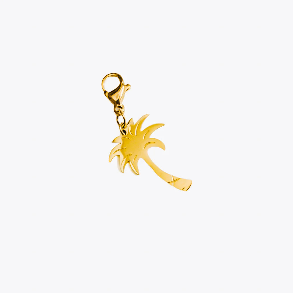 Palm Tree Charm in Gold