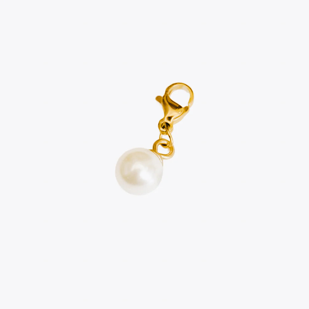 Pearl Charm in Gold