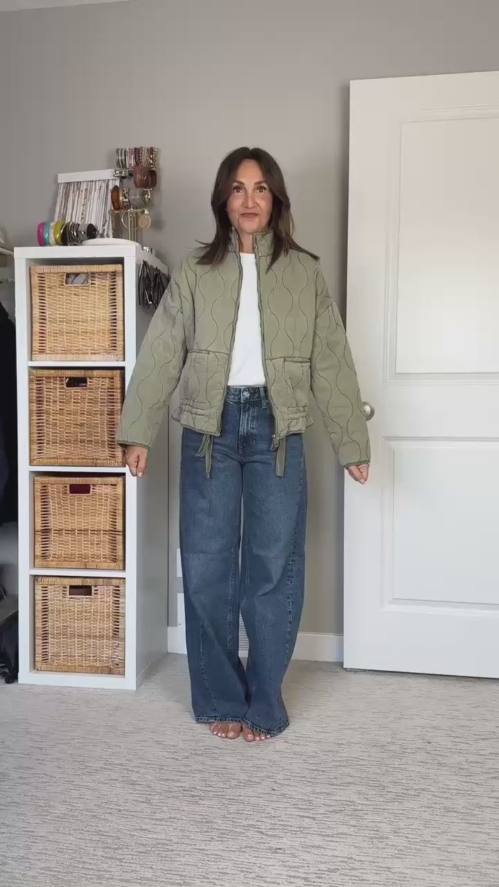 FB X CBSTYLED Drawstring Quilted Jacket