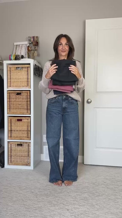 FB X CBSTYLED Andrea Woven Scarf in Rose Brown Melange