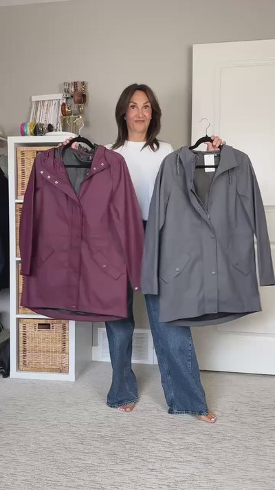 FB X CBSTYLED Malou Coated Jacket in Asphalt