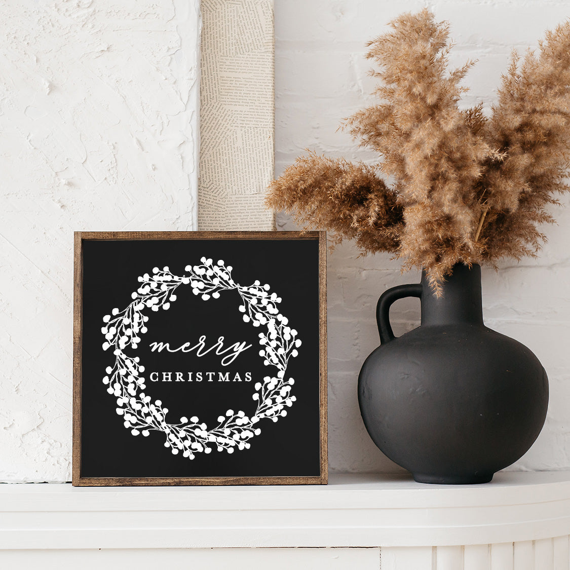 Merry Christmas Wood Sign