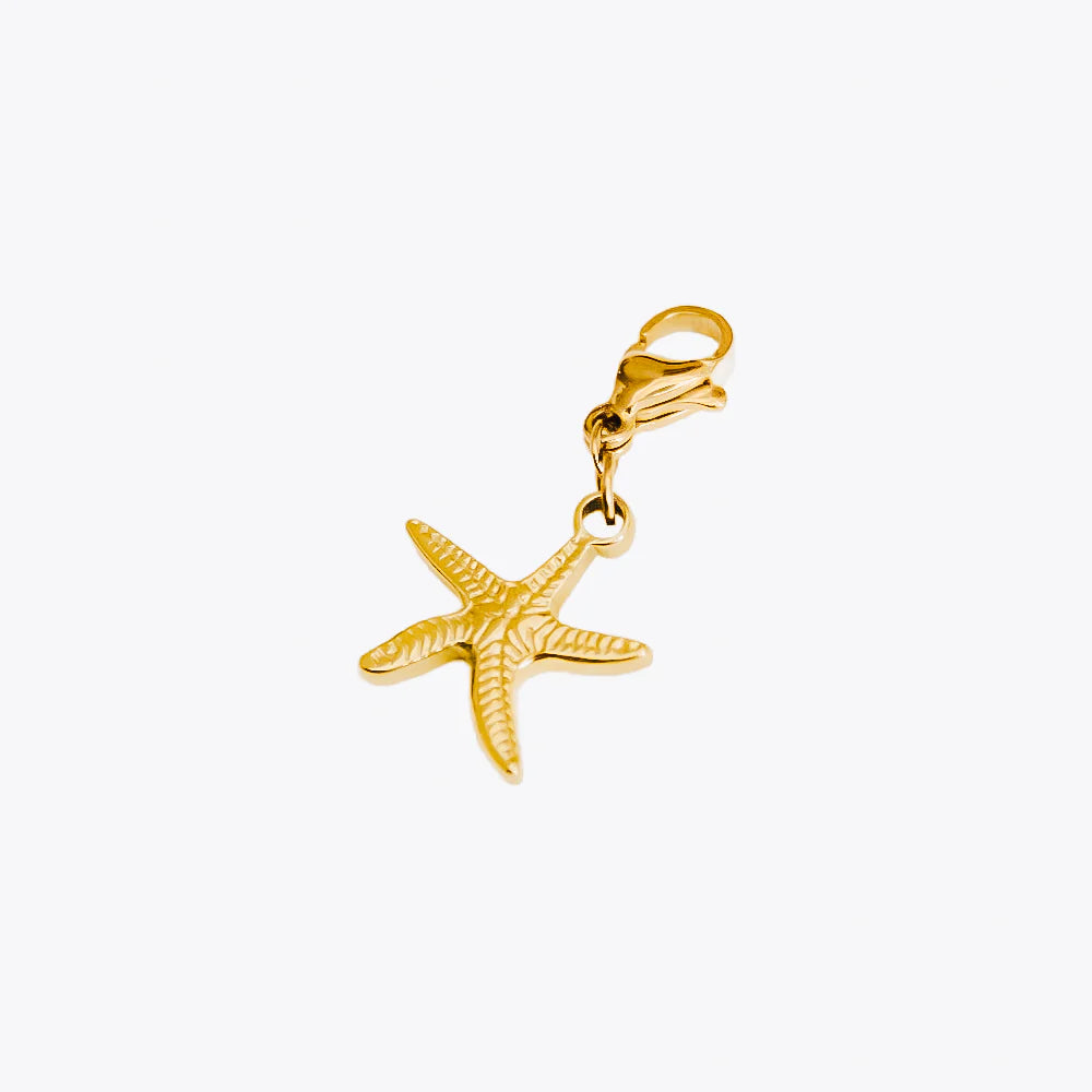 Starfish Charm in Gold